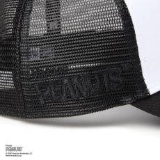 画像9: NEW ERA   9FORTY A-Frame トラッカー Vintage PEANUTS ピーナッツ JOE COOL ジョー・クール ブラック/ホワイト (9)