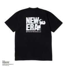 画像2: NEW ERA  半袖 コットン Tシャツ Vintage PEANUTS ピーナッツ JOE COOL ジョー・クール ブラック (2)