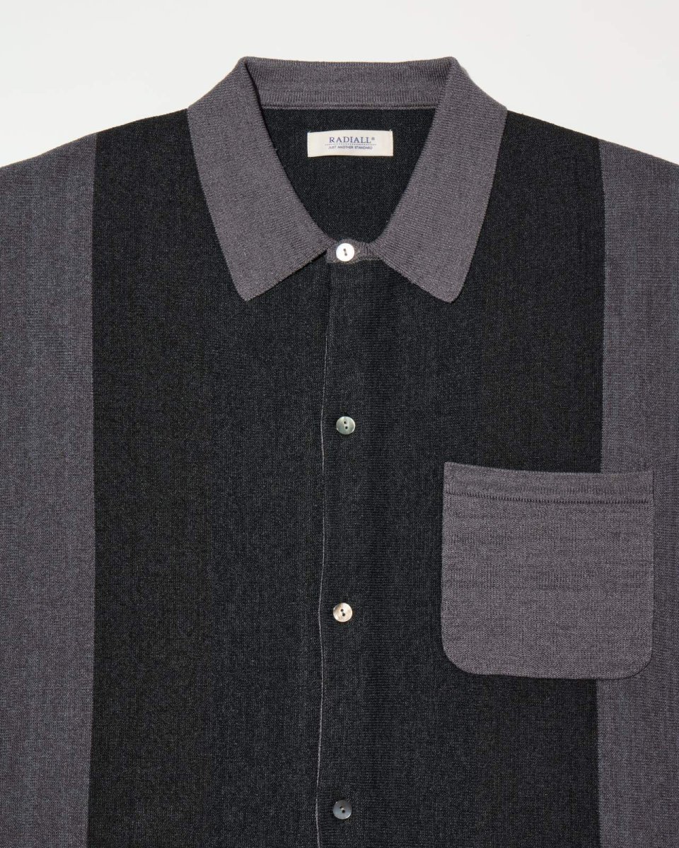 画像7: RADIALL  CHEV - TONE - REGULAR COLLARED SWEATER S/S (7)