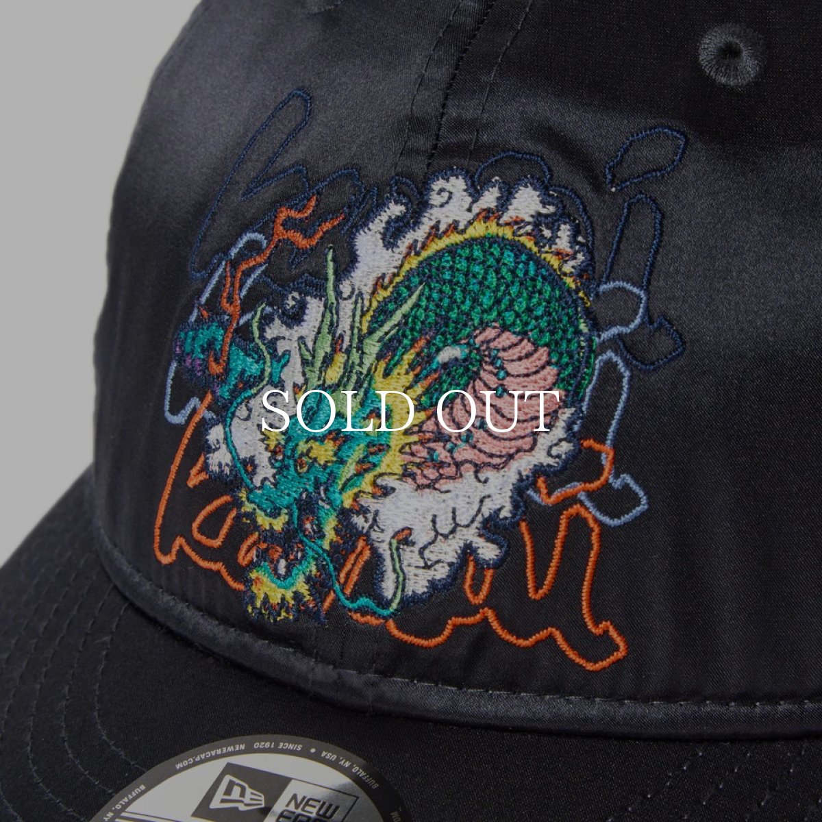 画像7: NEW ERA  9THIRTY kansaï yamamoto 龍 サテン ネイビー (7)