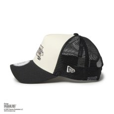 画像2: NEW ERA   9FORTY A-Frame トラッカー Vintage PEANUTS ピーナッツ GOLF ボックスロゴ クロームホワイト/ブラック | ゴルフ (2)