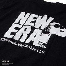 画像5: NEW ERA  半袖 コットン Tシャツ Vintage PEANUTS ピーナッツ JOE COOL ジョー・クール ブラック (5)