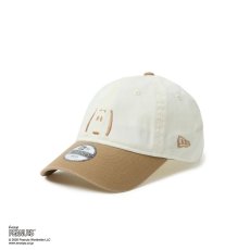 画像1: NEW ERA  キッズ Youth 9TWENTY Vintage PEANUTS ピーナッツ 2-Tone クロームホワイト/カーキ (1)