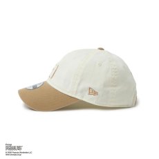画像2: NEW ERA  キッズ Youth 9TWENTY Vintage PEANUTS ピーナッツ 2-Tone クロームホワイト/カーキ (2)