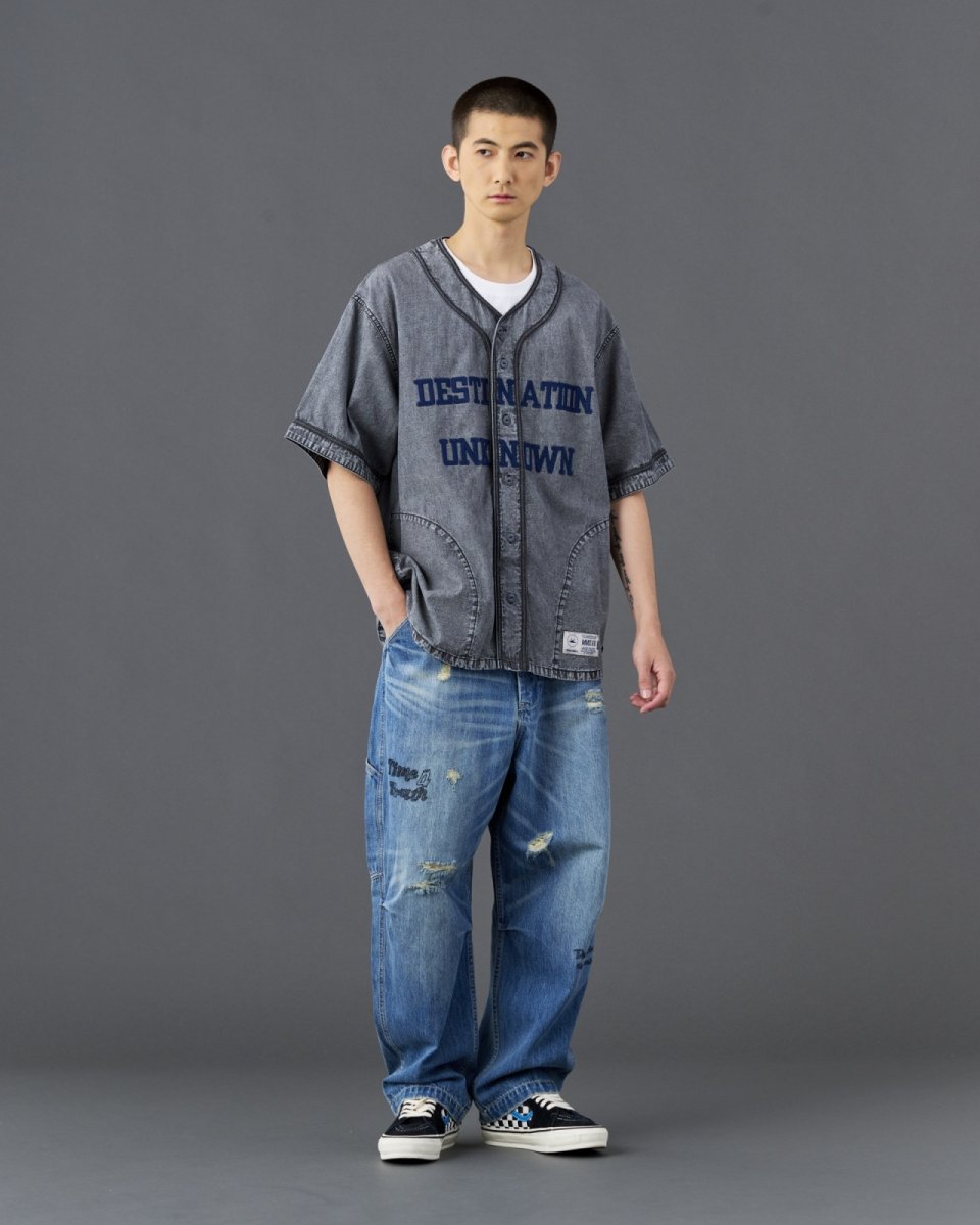 画像9: Liberaiders  CHAMBRAY BASEBALL SHIRT (9)