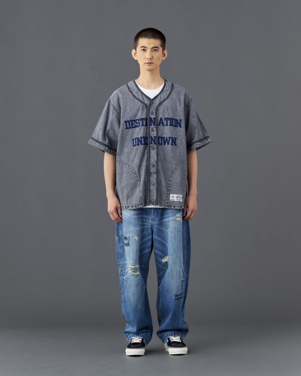 画像10: Liberaiders  CHAMBRAY BASEBALL SHIRT (10)