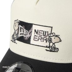 画像8: NEW ERA   9FORTY A-Frame トラッカー Vintage PEANUTS ピーナッツ GOLF ボックスロゴ クロームホワイト/ブラック | ゴルフ (8)