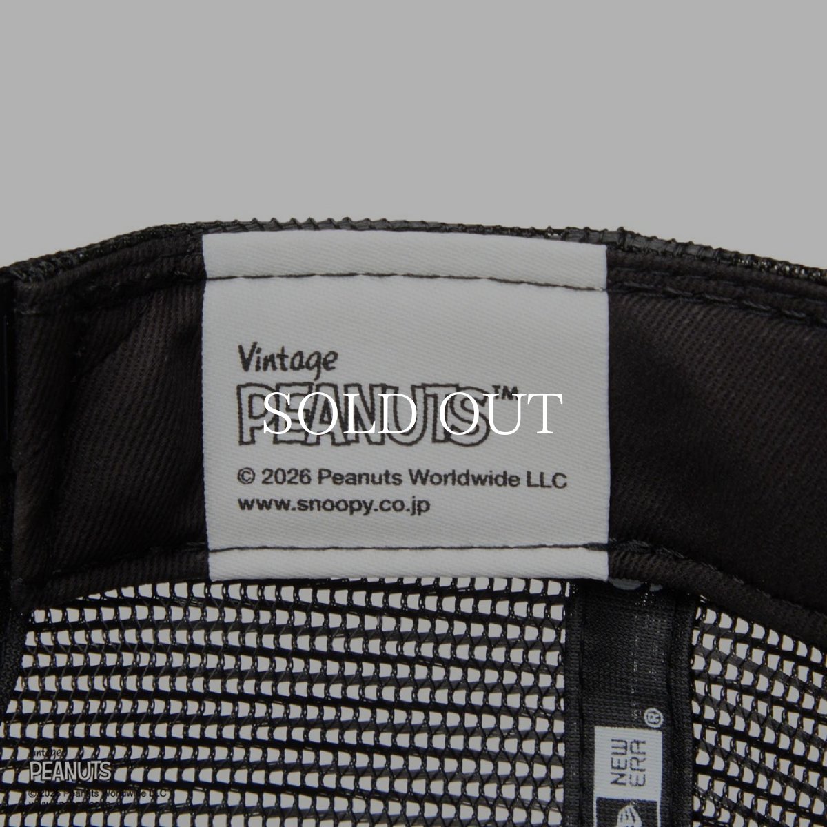 画像9: NEW ERA  キッズ Youth 9FORTY A-Frame トラッカー Vintage PEANUTS ピーナッツ JOE COOL ジョー・クール ブラック (9)