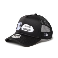 画像1: NEW ERA   9FORTY A-Frame トラッカー kansaï yamamoto kansai logo /NEW ERA ブラック (1)