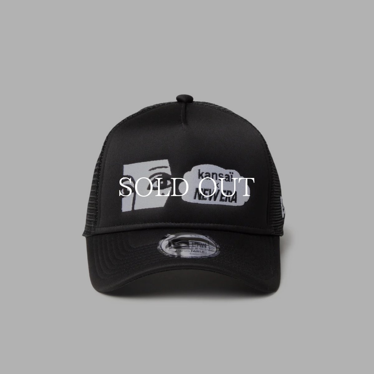 画像2: NEW ERA   9FORTY A-Frame トラッカー kansaï yamamoto kansai logo /NEW ERA ブラック (2)