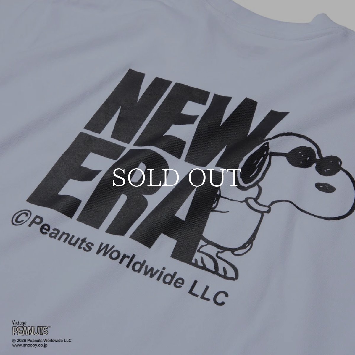 画像3: NEW ERA  半袖 コットン Tシャツ Vintage PEANUTS ピーナッツ JOE COOL ジョー・クール ホワイト (3)