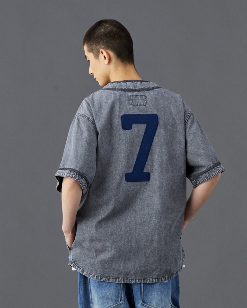 画像4: Liberaiders  CHAMBRAY BASEBALL SHIRT (4)