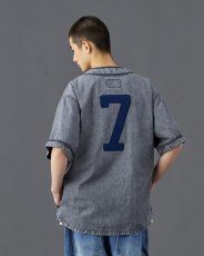 画像4: Liberaiders  CHAMBRAY BASEBALL SHIRT (4)