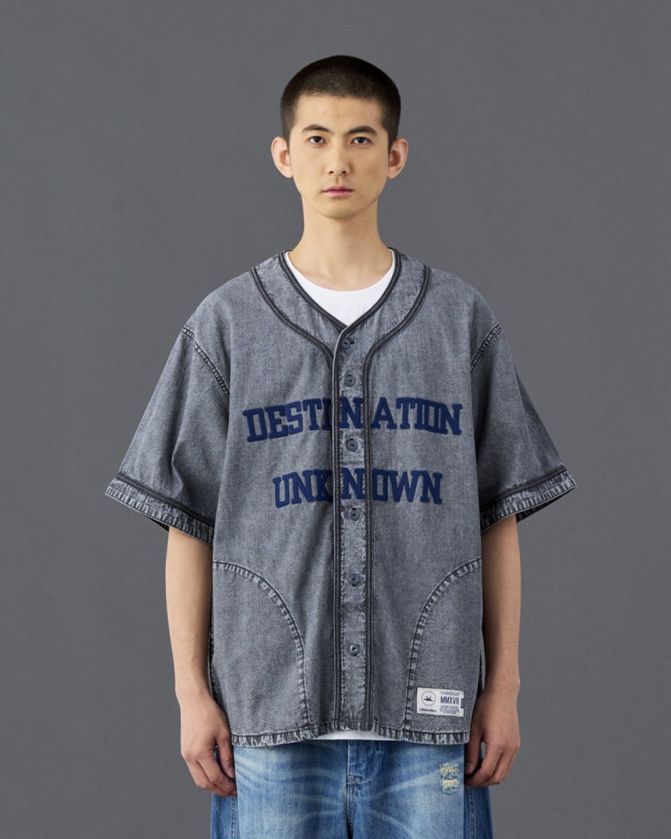画像7: Liberaiders  CHAMBRAY BASEBALL SHIRT (7)