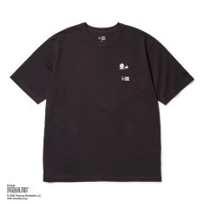 画像1: NEW ERA  半袖 ウォッシュド コットン ポケット Tシャツ Vintage PEANUTS ピーナッツ スミクロ (1)
