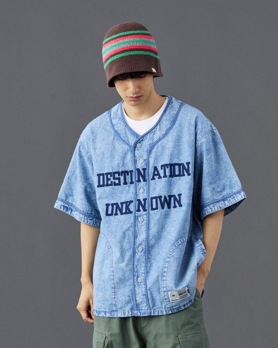 画像23: Liberaiders  CHAMBRAY BASEBALL SHIRT (23)