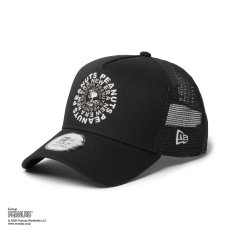 画像1: NEW ERA    9FORTY A-Frame トラッカー Vintage PEANUTS ピーナッツ GOLF Circle ロゴ ブラック | ゴルフ (1)