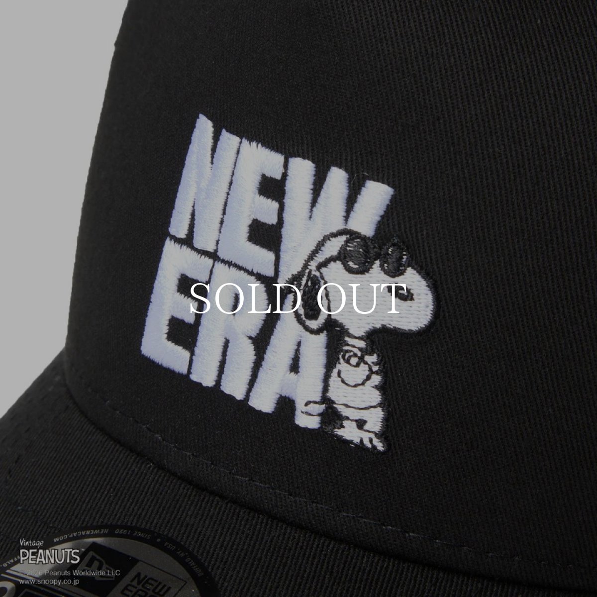 画像7: NEW ERA  キッズ Youth 9FORTY A-Frame トラッカー Vintage PEANUTS ピーナッツ JOE COOL ジョー・クール ブラック (7)