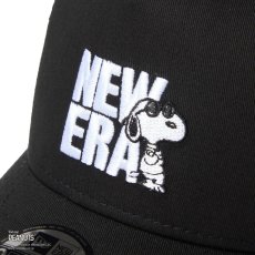 画像7: NEW ERA  キッズ Youth 9FORTY A-Frame トラッカー Vintage PEANUTS ピーナッツ JOE COOL ジョー・クール ブラック (7)
