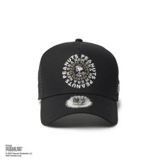 画像2: NEW ERA    9FORTY A-Frame トラッカー Vintage PEANUTS ピーナッツ GOLF Circle ロゴ ブラック | ゴルフ (2)