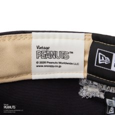画像10: NEW ERA  59FIFTY ソフトバックラム Soft Buckram Vintage PEANUTS ピーナッツ フェイデッドブラック (10)