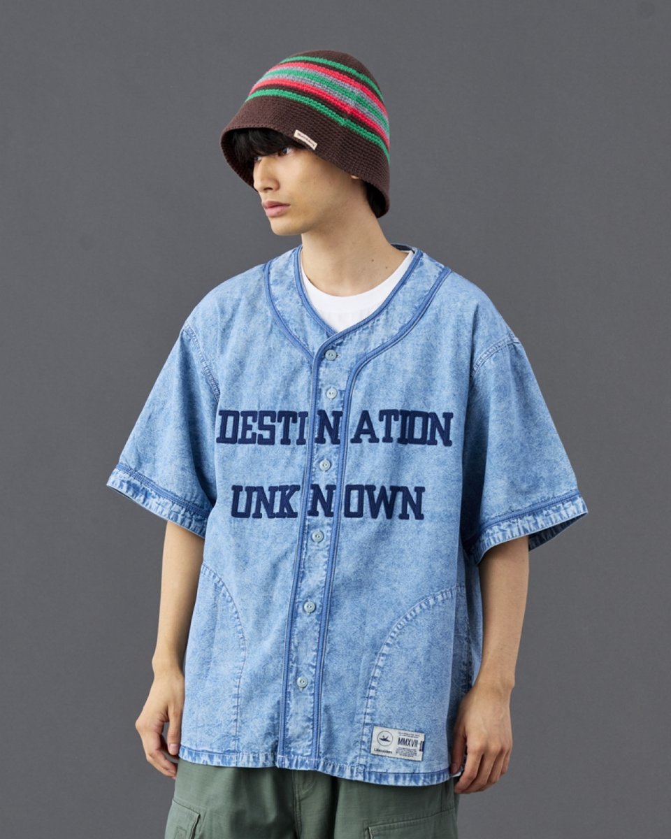 画像21: Liberaiders  CHAMBRAY BASEBALL SHIRT (21)