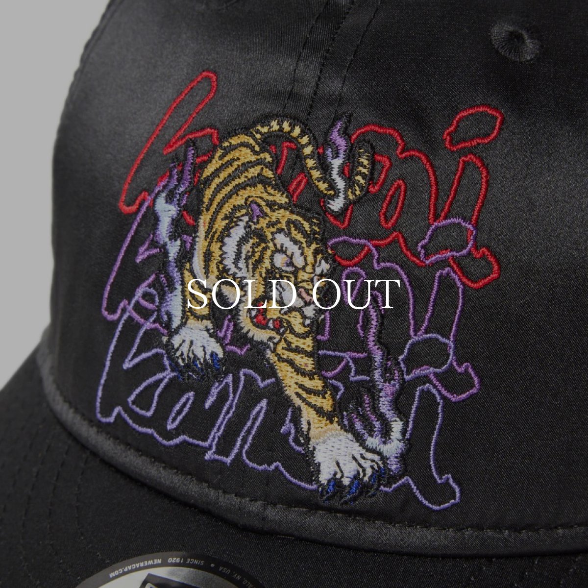 画像7: NEW ERA  9THIRTY kansaï yamamoto 虎 サテン ブラック (7)