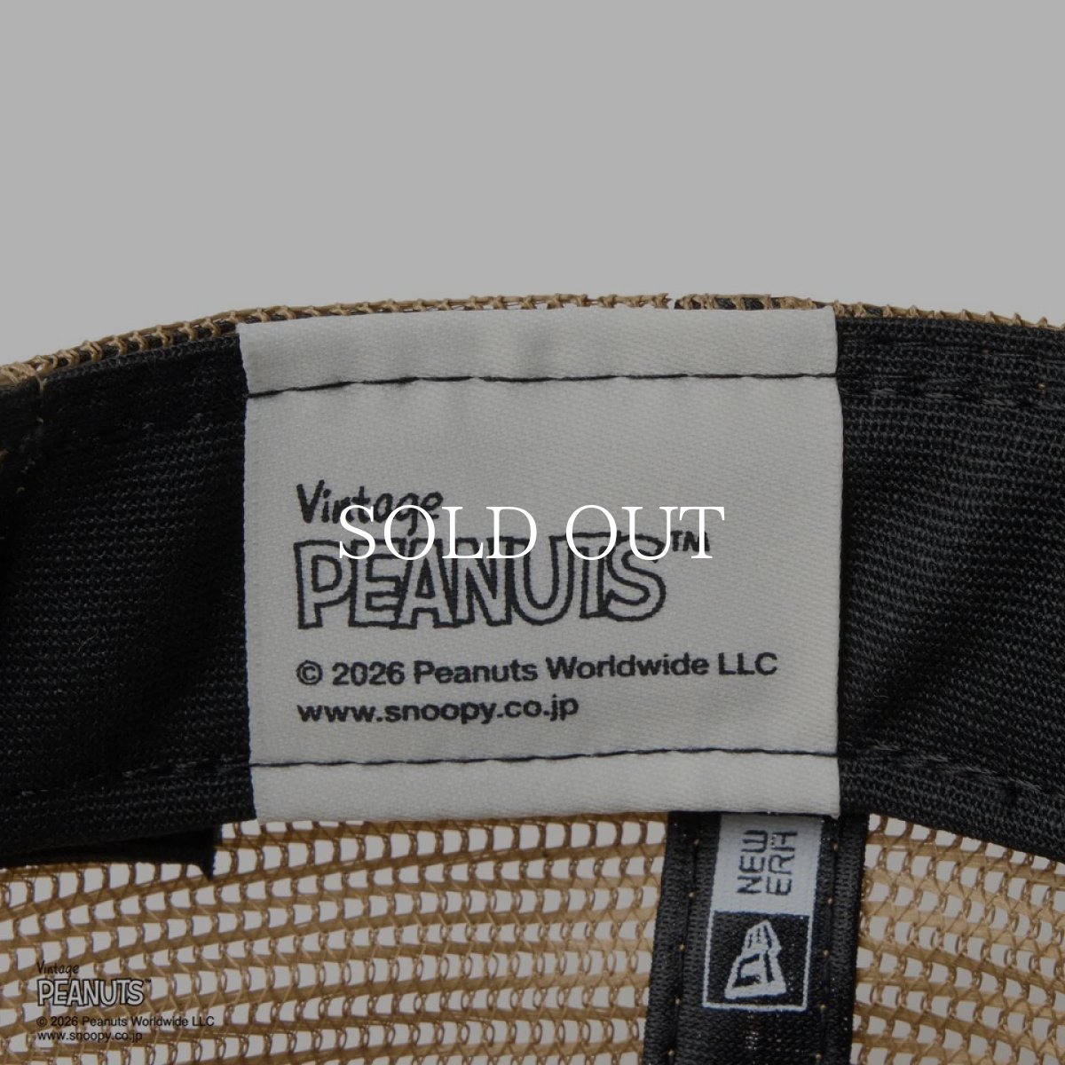 画像10: NEW ERA   9FORTY A-Frame トラッカー Vintage PEANUTS ピーナッツ GOLF ボックスロゴ カーキ | ゴルフ (10)