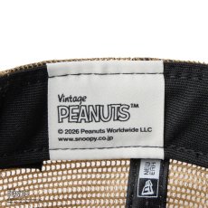 画像10: NEW ERA   9FORTY A-Frame トラッカー Vintage PEANUTS ピーナッツ GOLF ボックスロゴ カーキ | ゴルフ (10)
