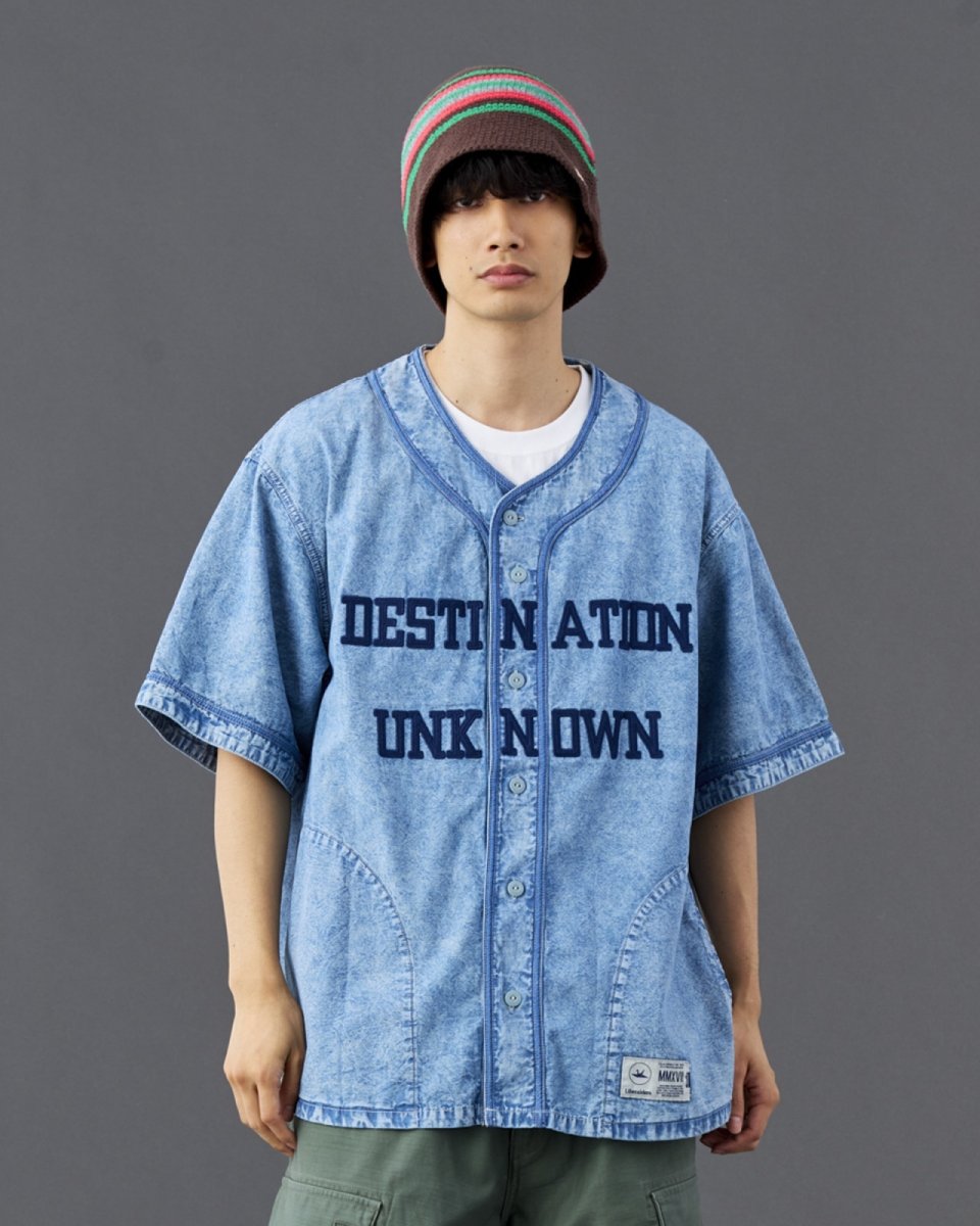 画像22: Liberaiders  CHAMBRAY BASEBALL SHIRT (22)