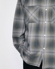 画像4: nonnative  OFFICER STAND COLLAR L/S SHIRT COTTON TWILL OMBRE CHECK by Rafu (4)