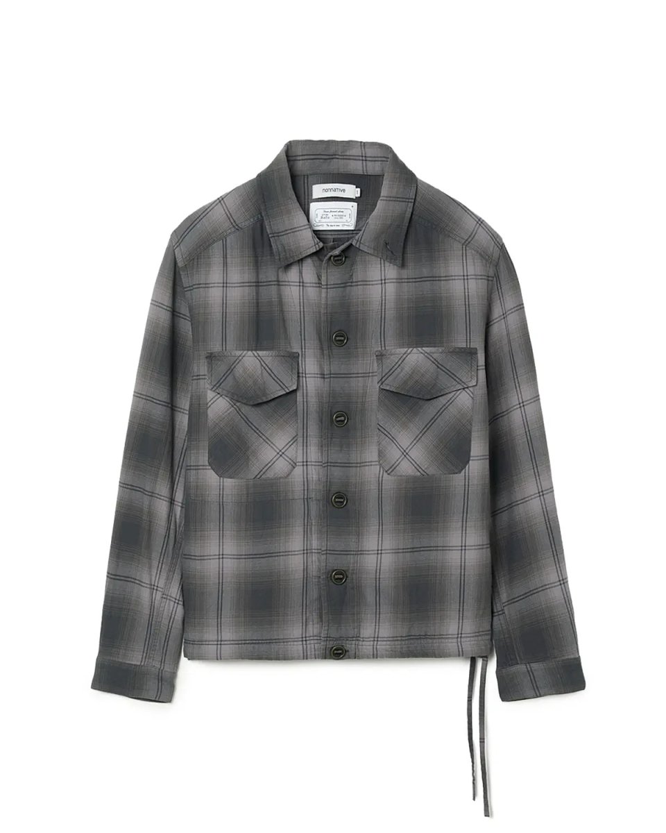 画像1: nonnative  TROOPER SHIRT JACKET COTTON TWILL OMBRE CHECK by Rafu (1)