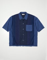 画像1: RADIALL  CHEV - TONE - REGULAR COLLARED SWEATER S/S (1)