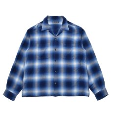 画像1: MINEDENIM  R.Flannel Ombre Open Collar SH (1)