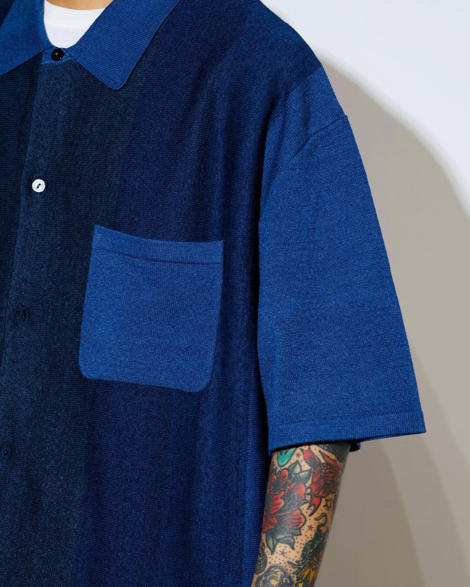 画像4: RADIALL  CHEV - TONE - REGULAR COLLARED SWEATER S/S (4)