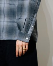 画像5: nonnative  OFFICER STAND COLLAR L/S SHIRT COTTON TWILL OMBRE CHECK by Rafu (5)