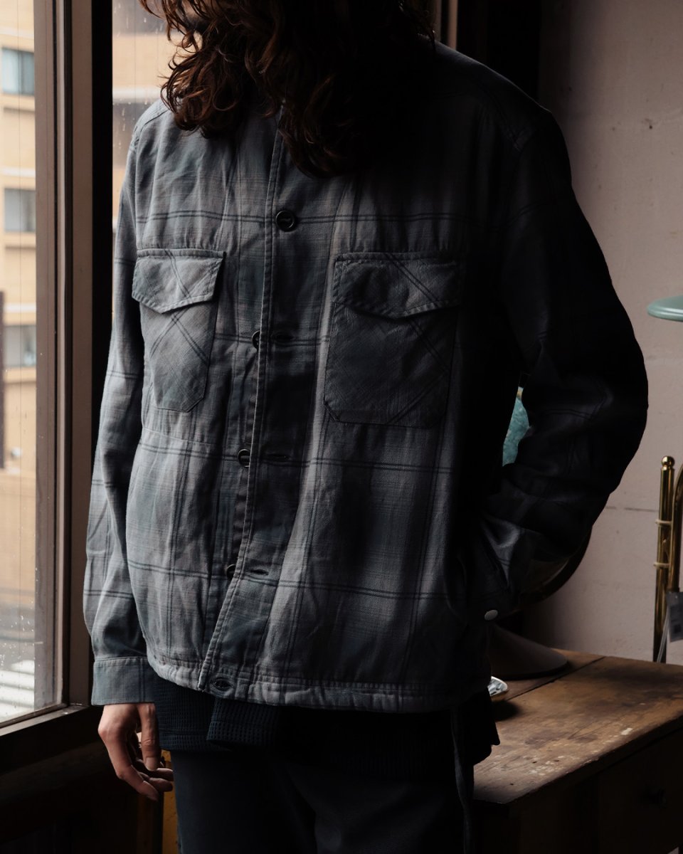 画像2: nonnative  TROOPER SHIRT JACKET COTTON TWILL OMBRE CHECK by Rafu (2)