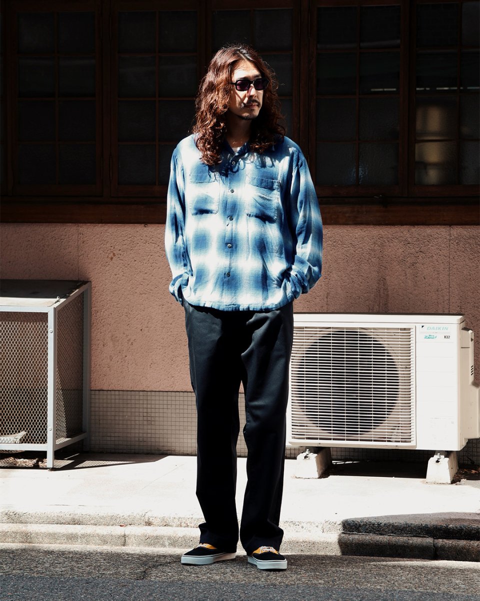 画像3: MINEDENIM  R.Flannel Ombre Open Collar SH (3)