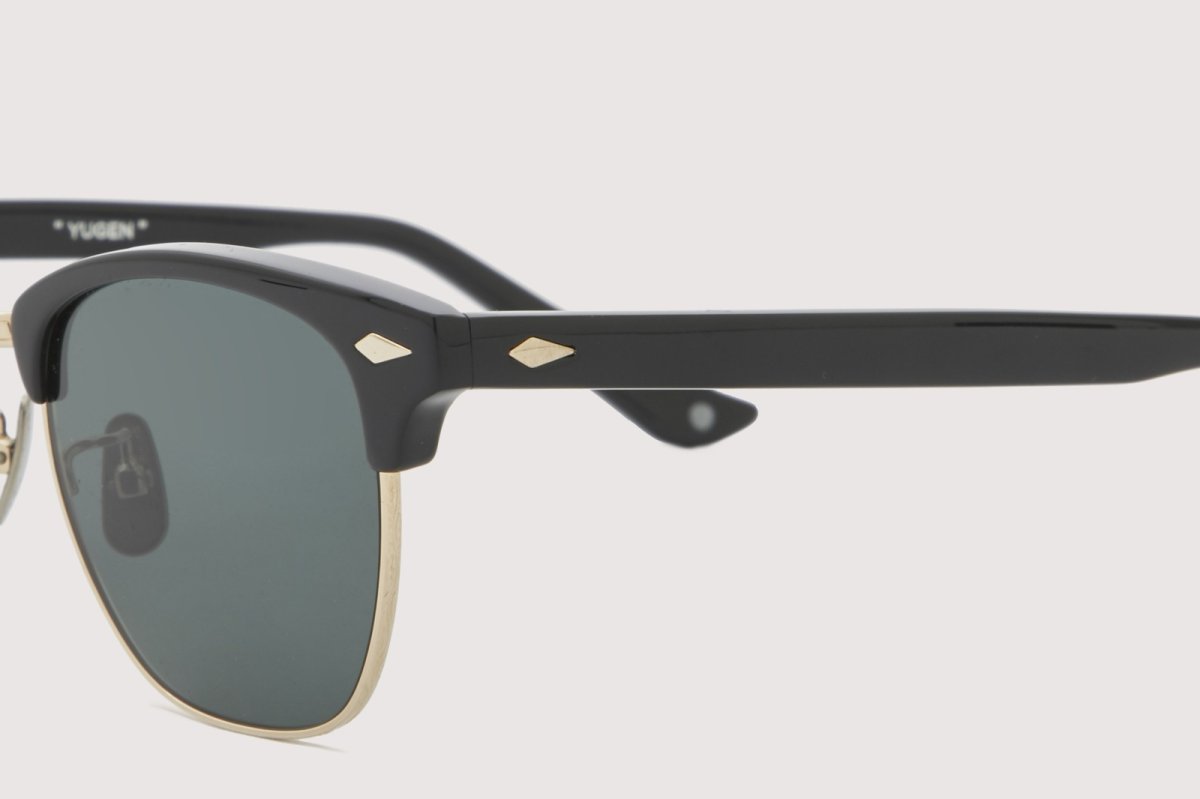 画像4: NOCHINO OPTICAL  YUGEN #4. GLOSS BLACK & CHAMPAGNE GOLD × DARK GREY (非調光) (4)