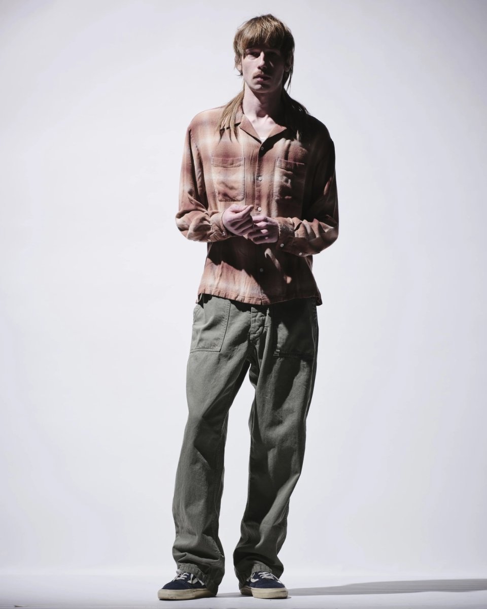 画像32: MINEDENIM  R.Flannel Ombre Open Collar SH (32)