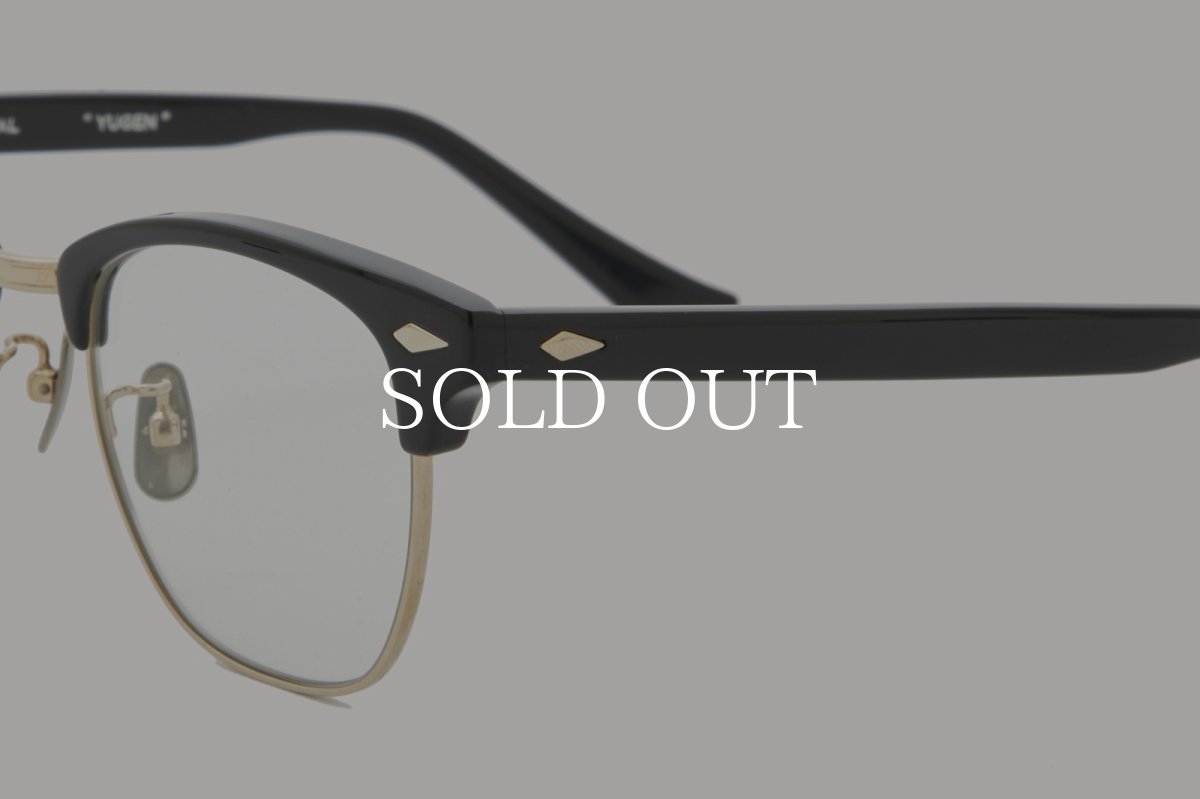 画像3: NOCHINO OPTICAL  YUGEN #1. GLOSS BLACK & CHAMPAGNE GOLD × CLEAR to GREY (調光) (3)