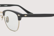 画像3: NOCHINO OPTICAL  YUGEN #1. GLOSS BLACK & CHAMPAGNE GOLD × CLEAR to GREY (調光) (3)