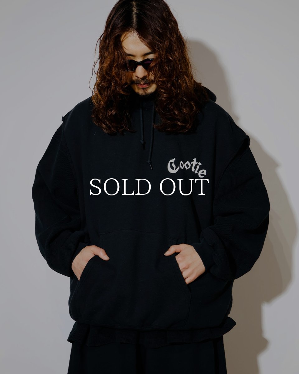 画像3: COOTIE PRODUCTIONS   Venice Sweat Cut-Off Sleeve Hoodie (3)