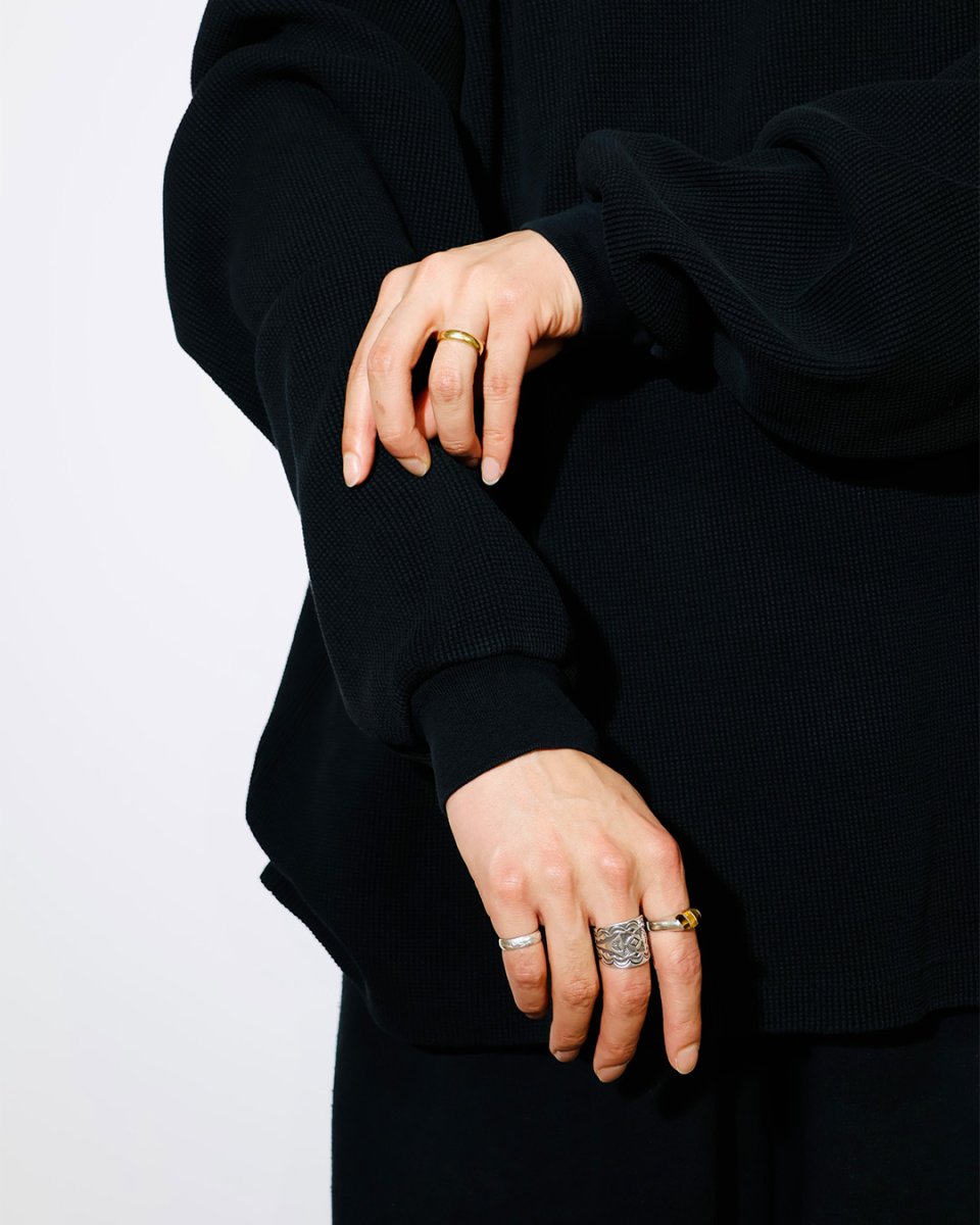 画像4: COOTIE PRODUCTIONS   Degreasing Rough Waffle L/S Tee (4)