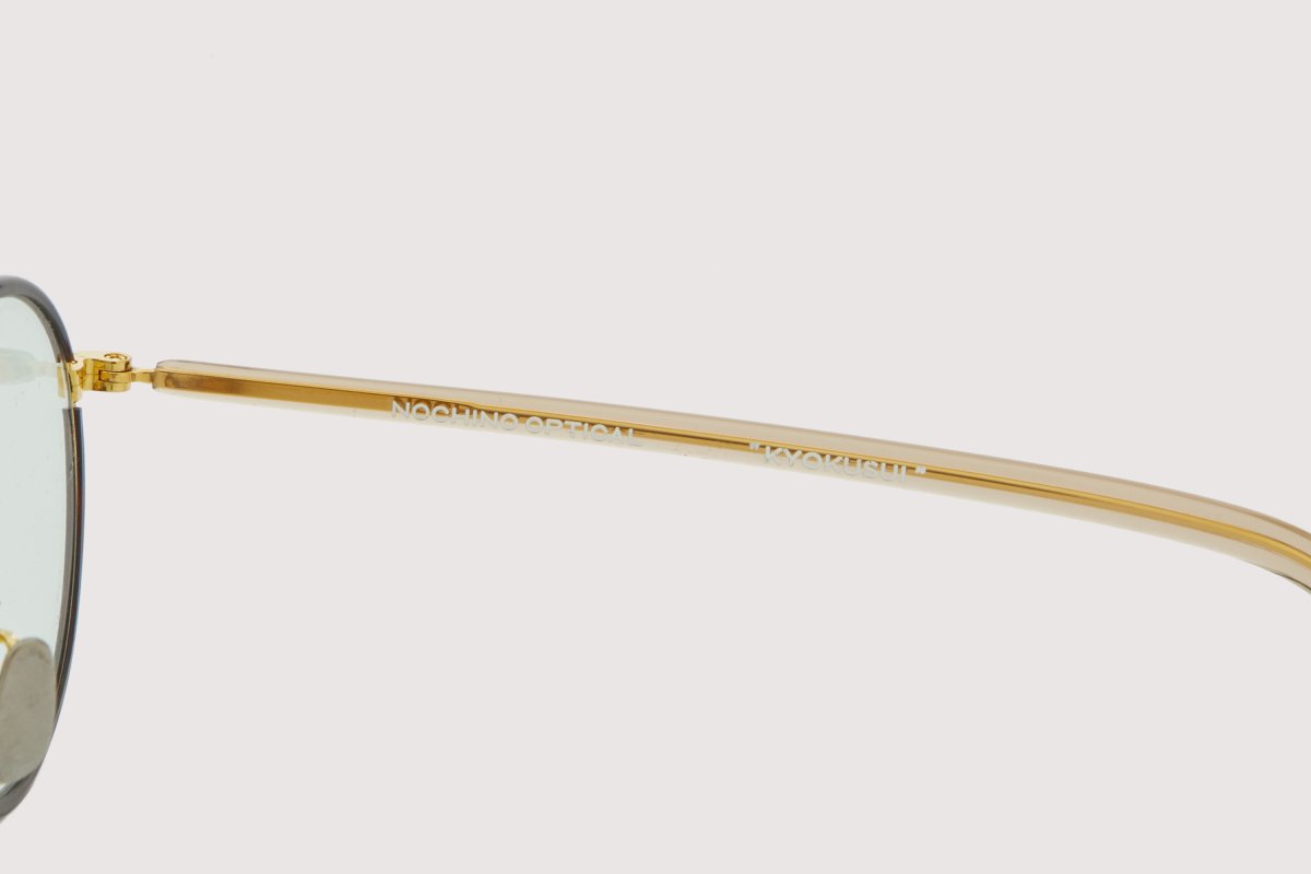 画像6: NOCHINO OPTICAL  KYOKUSUI #3. RICH AMBER & CHAMPAGNE GOLD × GREY GREEN to D.GREY (調光) (6)