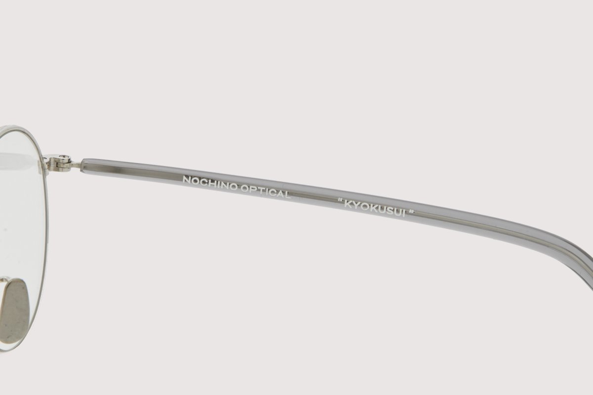 画像5: NOCHINO OPTICAL  KYOKUSUI #1. PLUTINUM SILVER FLAME × CLEAR to GREY (調光) (5)