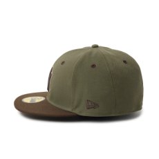 画像2: NEW ERA   59FIFTY MLB Camouflage Color ニューヨーク・ヤンキース ニューオリーブ/ウォルナット (2)