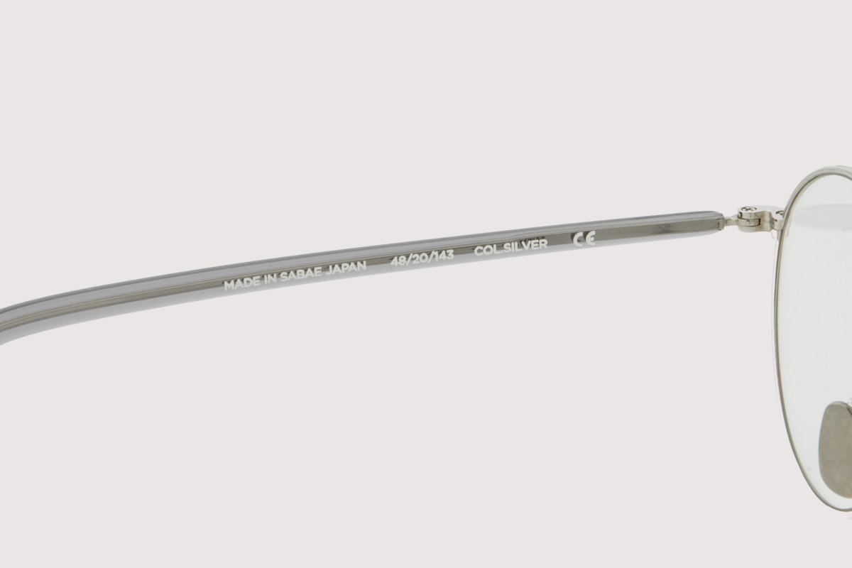 画像6: NOCHINO OPTICAL  KYOKUSUI #1. PLUTINUM SILVER FLAME × CLEAR to GREY (調光) (6)