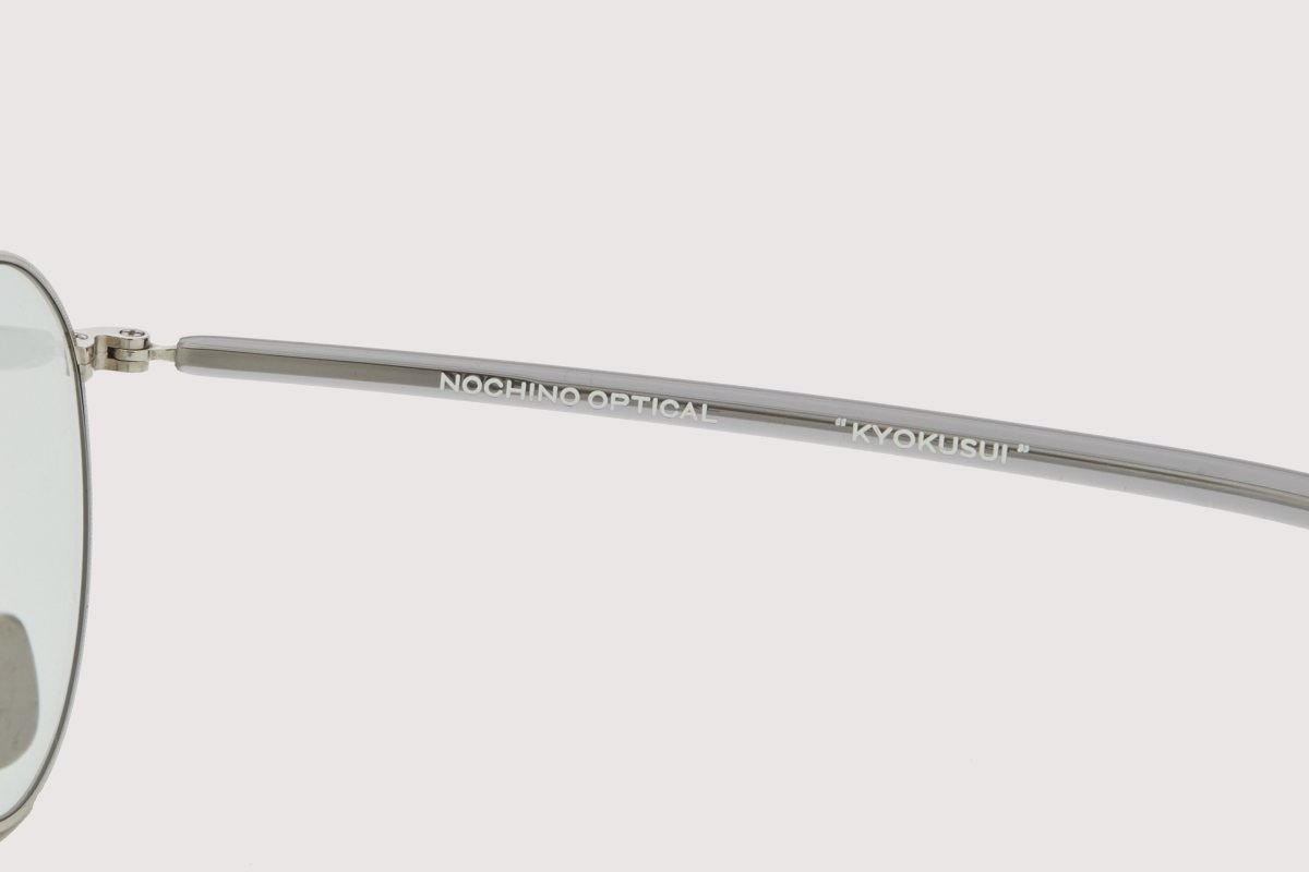 画像5: NOCHINO OPTICAL  KYOKUSUI #2. PLUTINUM SILVER FLAME × GREY GREEN to D.GREY (調光) (5)