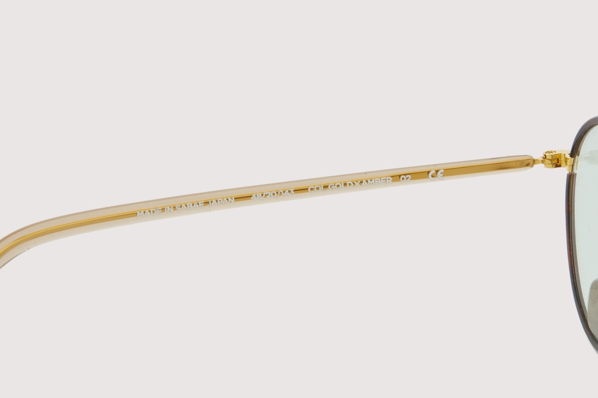 画像7: NOCHINO OPTICAL  KYOKUSUI #3. RICH AMBER & CHAMPAGNE GOLD × GREY GREEN to D.GREY (調光) (7)